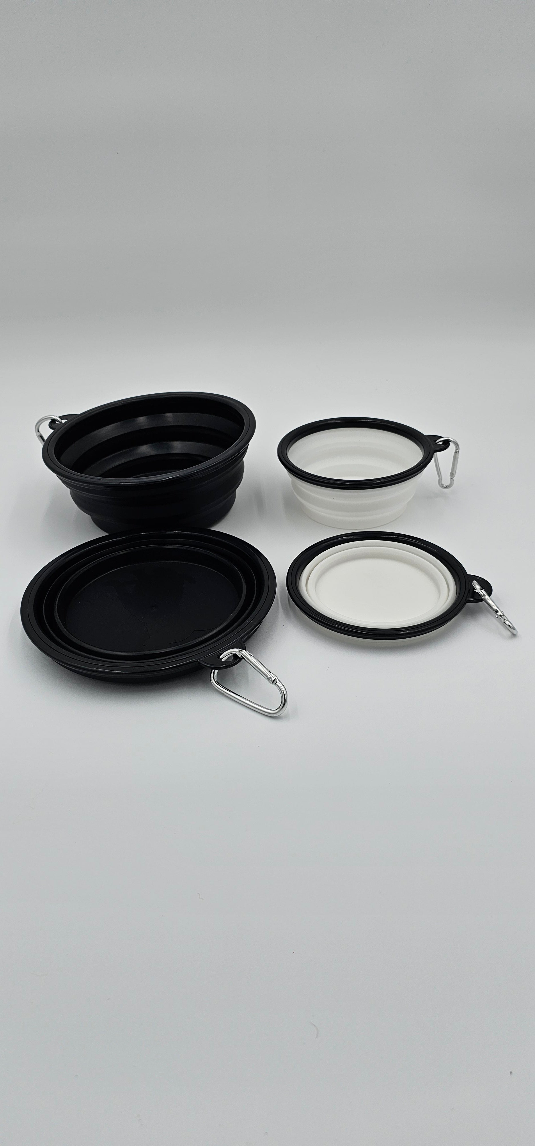 Silicone Bowls with carabiner - Collapsible & Portable